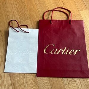 2 Cartier Luxury Shopping Bags